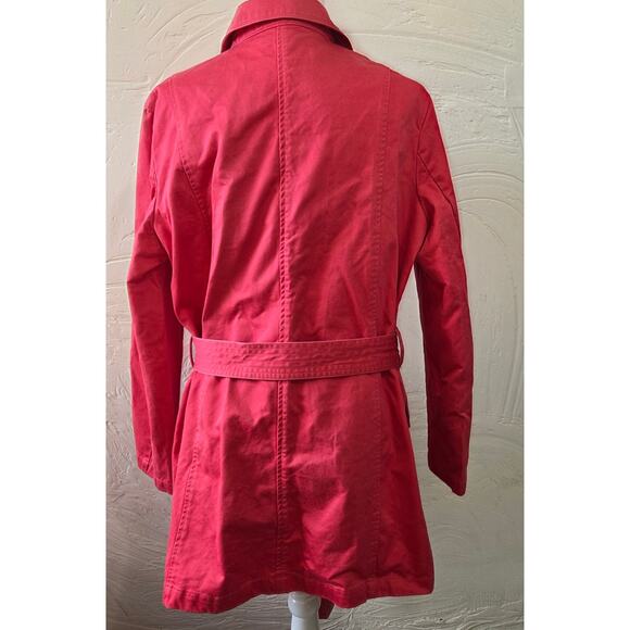 Relativity Red Trench Coat Size XL - Picture 2 of 6